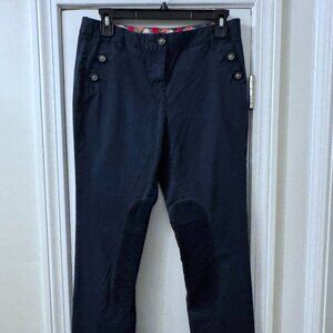 Boden Pants - Women's Size 4 with Corduroy Accents - Navy Blue